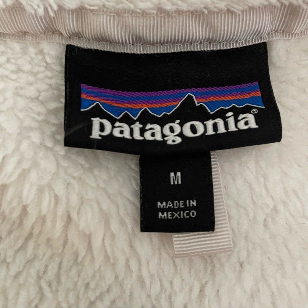 Patagonia Re-Tool Snap Polartec Thermal Fleece Pullover Ivory Size Medium - Picture 5 of 8